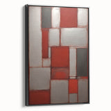 Framed canvas wall art featuring abstract black strokes on a white background, showcasing a modern and minimalist design ideal for contemporary home decor.