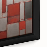 Framed canvas art showcasing vibrant abstract strokes in blue, pink, and gold hues, perfect for modern decor. Close-up highlights intricate texture and detail, enhancing any living space.