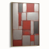 Framed canvas wall art showcasing abstract gold strokes on a textured surface, designed to enhance modern interiors with elegant decor. Perfect for living rooms or offices.