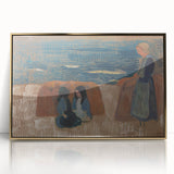 Modern Wall Art – Breton Women by the Sea
