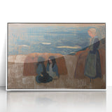 Modern Wall Art – Breton Women by the Sea