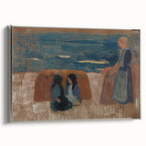 Modern Wall Art – Breton Women by the Sea