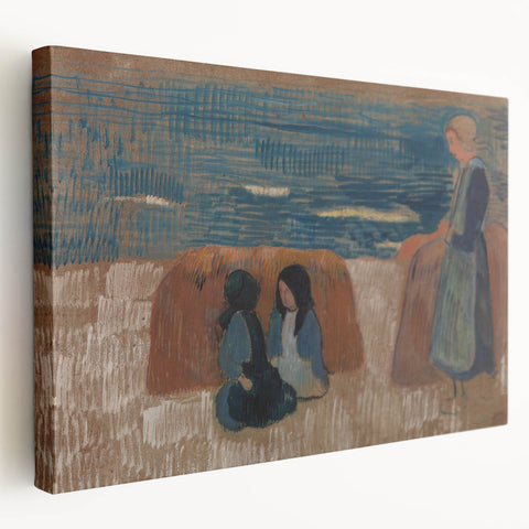 Modern Wall Art – Breton Women by the Sea