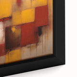 Abstract strokes wall art print showcasing vibrant colors and dynamic patterns, elegantly framed for modern decor. Ideal for enhancing contemporary interiors.