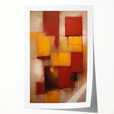 Abstract strokes wall art print showcasing vibrant colors and dynamic patterns, rolled for easy shipping. Ideal for modern home decor and artistic interiors.