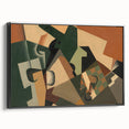 Modern Wall Art – Abstract Glass and Checkerboard by Juan Gris