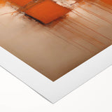 Abstract strokes wall art canvas in vibrant colors showcasing fluid, modern design, perfect for contemporary home decor. Rolled and ready for framing.