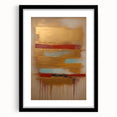 Abstract strokes wall art framed in black, showcasing vibrant colors and dynamic patterns, perfect for modern home decor and artistic expression.