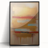 Framed abstract wall art featuring bold black strokes on an acrylic surface, enhancing modern decor with its striking contrast and unique design.