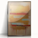 Framed abstract strokes wall art in silver acrylic, showcasing vibrant colors and dynamic patterns, perfect for modern home decor. Ideal for art enthusiasts.