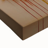 Close-up of an abstract strokes wall art on stretched canvas, showcasing vibrant colors and intricate textures, perfect for modern home decor.