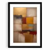 Abstract wall art print featuring bold black strokes on a white background, framed with a mat for a modern look. Ideal for stylish home decor and art enthusiasts.