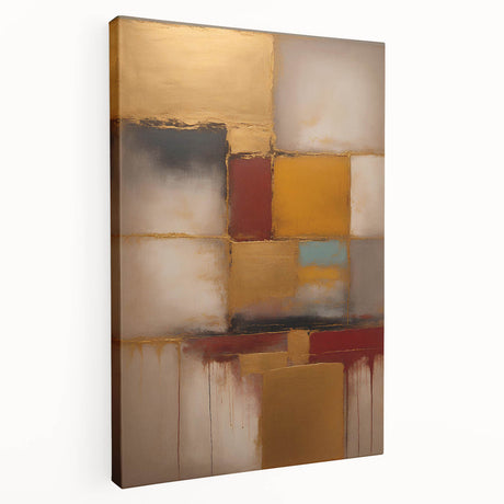 Abstract strokes wall art on stretched canvas showcasing vibrant colors, dynamic patterns, and a modern aesthetic, ideal for contemporary home decor.