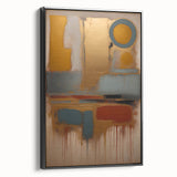 Framed canvas wall art showcasing abstract strokes in black and white, elegantly displayed from a side view, perfect for modern home decor.