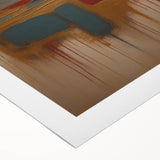 Abstract strokes wall art on rolled canvas, featuring vibrant colors and dynamic brushwork, ideal for modern home decor. Packaged securely in a protective tube.