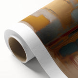 Abstract strokes wall art printed on rolled canvas, showcasing vibrant colors and dynamic patterns, perfect for modern home decor or art enthusiasts.