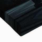 Close-up of a stretched canvas showcasing a vibrant landscape with a majestic castle, rich colors, and intricate details, perfect for home decor enthusiasts.