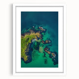 Framed landscape artwork showcasing dramatic cliffs with a white mat and sleek black frame, perfect for enhancing modern home decor. Ideal for nature lovers.