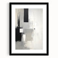 Framed and Canvas Dining Room Art - Black & White Abstract Print