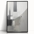 Framed and Canvas Dining Room Art - Black & White Abstract Print