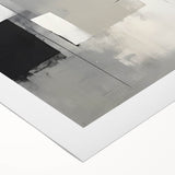 Framed and Canvas Dining Room Art - Black & White Abstract Print