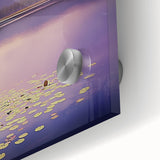 Office Art Prints - Tranquil Purple Lake Landscape Canvas