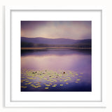 Office Art Prints - Tranquil Purple Lake Landscape Canvas