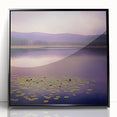 Office Art Prints - Tranquil Purple Lake Landscape Canvas
