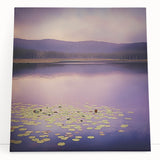 Office Art Prints - Tranquil Purple Lake Landscape Canvas