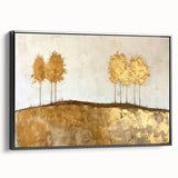 Framed abstract landscape wall art showcasing a black side view, featuring vibrant colors and intricate patterns, perfect for modern home decor. Ideal for adding a contemporary touch to living spaces.