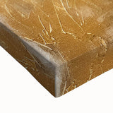 Close-up of a vibrant abstract landscape wall art design on stretched canvas, showcasing rich colors and intricate textures, perfect for modern home decor.