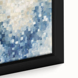 Contemporary Abstract Canvas – Mosaic Motion in Soft Blues
