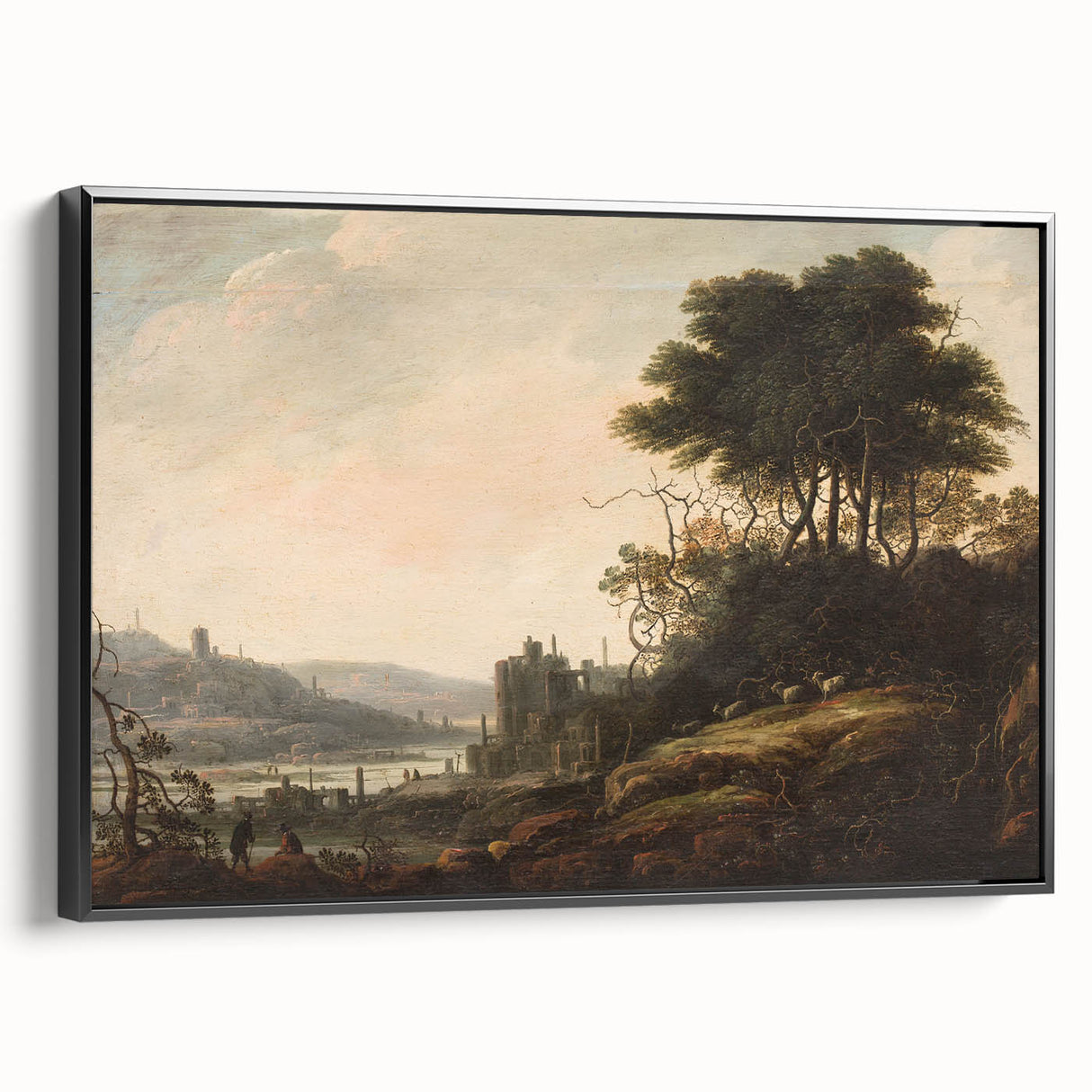 Baroque Art Landscape with Ancient Ruins - Classic Art Prints