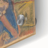 Expressionist Landscape – Girl with Dog Pastel Canvas Print