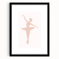 Girls Bedroom Art - Elegant Ballet Dancer Silhouette Print