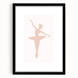 Girls Bedroom Art - Elegant Ballet Dancer Silhouette Print