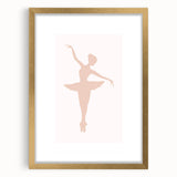 Girls Bedroom Art - Elegant Ballet Dancer Silhouette Print