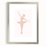 Girls Bedroom Art - Elegant Ballet Dancer Silhouette Print