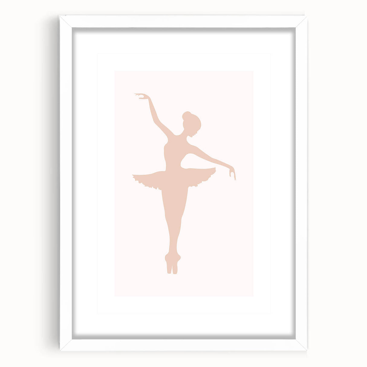 Girls Bedroom Art - Elegant Ballet Dancer Silhouette Print