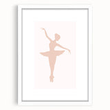 Girls Bedroom Art - Elegant Ballet Dancer Silhouette Print
