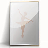 Girls Bedroom Art - Elegant Ballet Dancer Silhouette Print