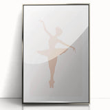 Girls Bedroom Art - Elegant Ballet Dancer Silhouette Print