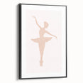 Girls Bedroom Art - Elegant Ballet Dancer Silhouette Print