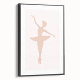 Girls Bedroom Art - Elegant Ballet Dancer Silhouette Print