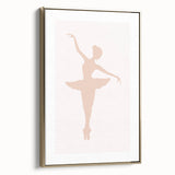 Girls Bedroom Art - Elegant Ballet Dancer Silhouette Print