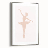 Girls Bedroom Art - Elegant Ballet Dancer Silhouette Print