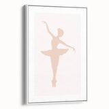 Girls Bedroom Art - Elegant Ballet Dancer Silhouette Print