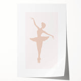 Girls Bedroom Art - Elegant Ballet Dancer Silhouette Print