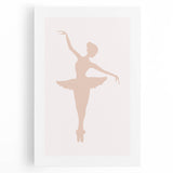 Girls Bedroom Art - Elegant Ballet Dancer Silhouette Print