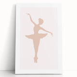 Girls Bedroom Art - Elegant Ballet Dancer Silhouette Print